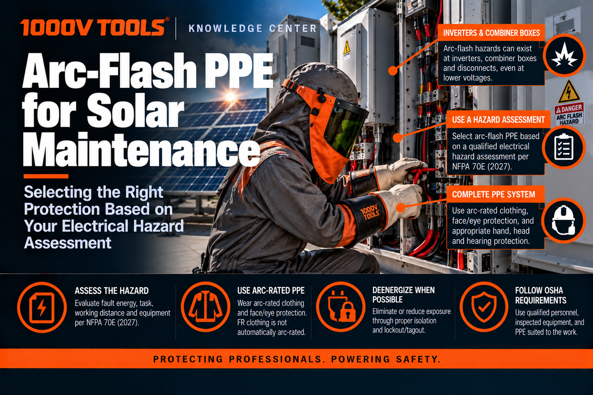 Arc Flash PPE for Solar Maintenance | 1000V Tools – 1000VTOOLS, LLC