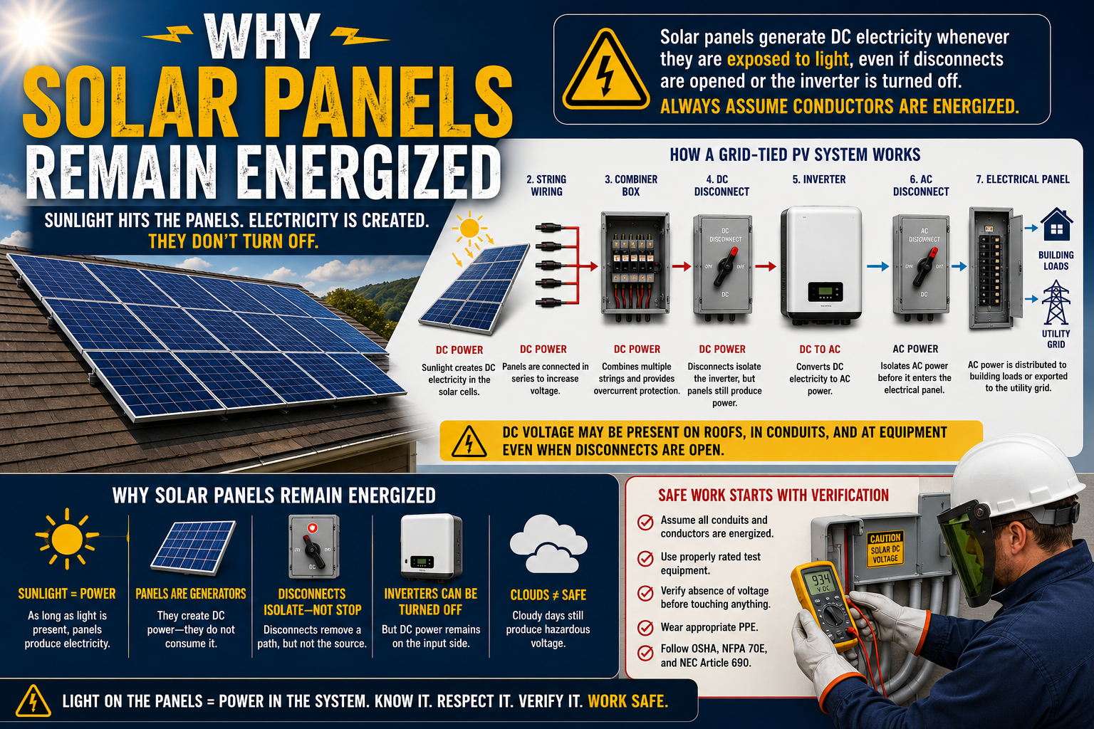 Why Solar Panels Remain Energized