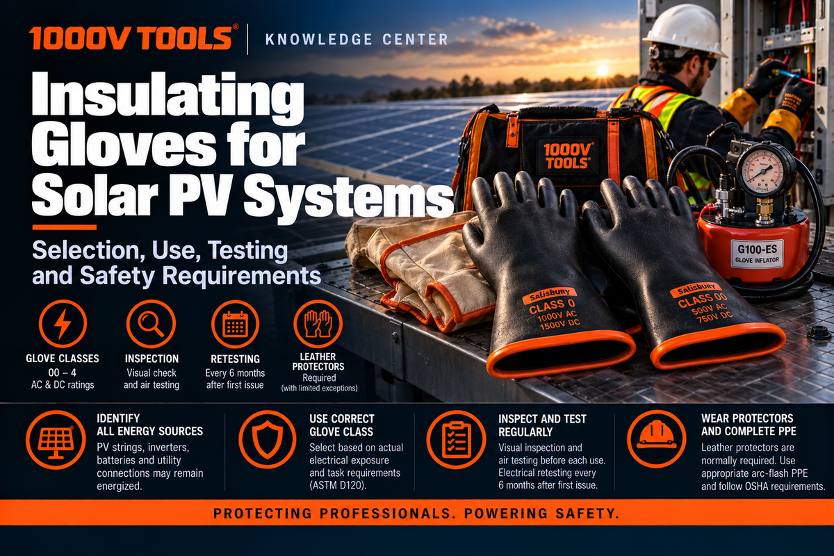 Rubber Insulating Gloves for Solar PV | 1000V Tools – 1000VTOOLS, LLC