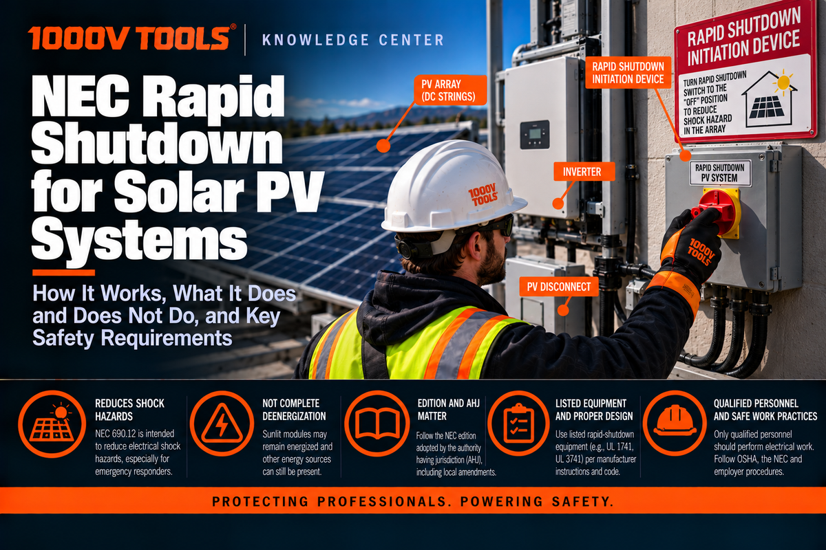 NEC Rapid Shutdown Requirements for Solar PV | 1000V Tools – 1000VTOOLS ...