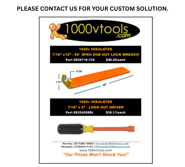 1000v Insulated Lock Nut Wrench