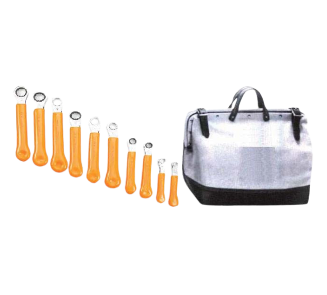 S24RBM-10  -  10 PIECE RATCHETING BOX END WRENCH SET METRIC 22mm - 36mm  PACKAGED IN A BAG
