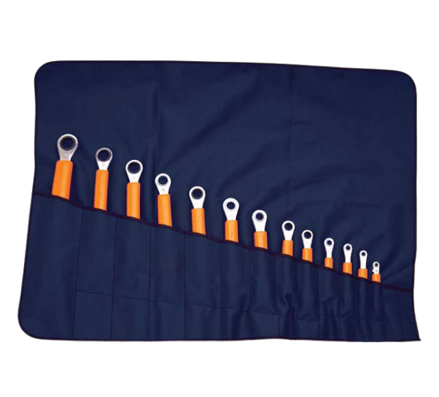 S24RBM-15 -   15 PIECE RATCHETING BOX END WRENCH SET METRIC 7mm - 21mm PACKAGED IN A ROLL