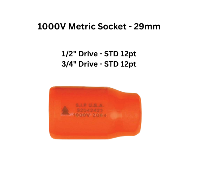 1000V METRIC SOCKET 29MM