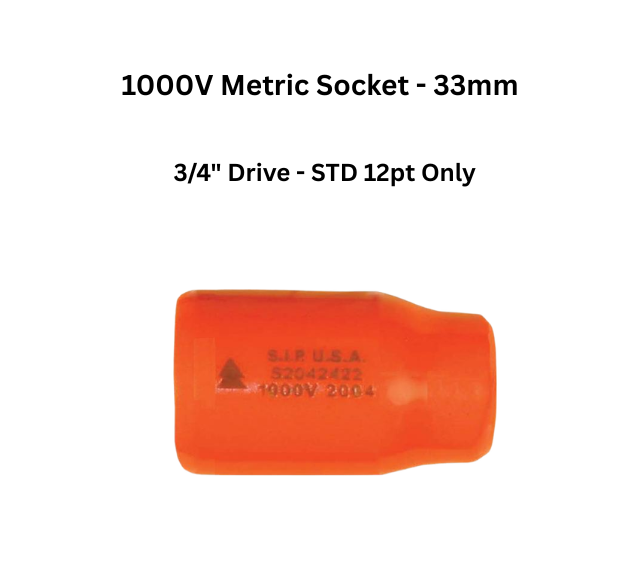 S2048133 - 1000V METRIC SOCKET 33MM