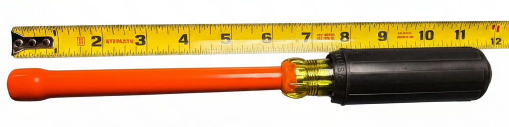 1000v Insulated 6" Nut Driver with Tape Measure