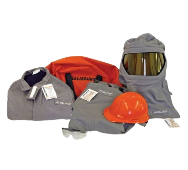 Arc Flash Jacket & Overall Kit / 40 CAL/CM2 Sizes M - 3XL / Hazard Risk Category 4