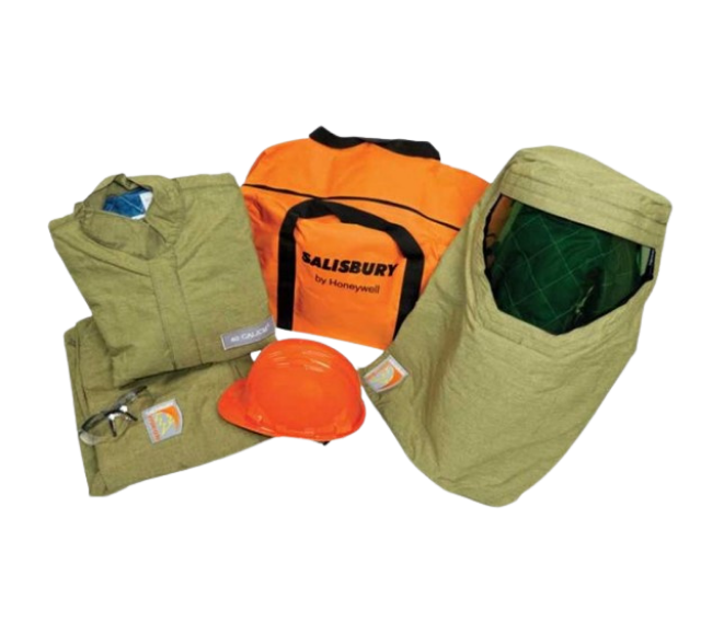 Arc Flash Light Weight Jacket & Overall Kit / 40 CAL/CM2 - Sizes M - 3XL / Hazard Risk Category 4