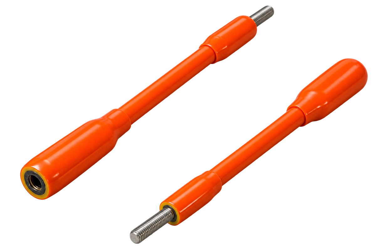 SIP-1420X6 Cale de panneau isolée 1000 V avec goujon mâle 1/4"-20 - Écrou d'accouplement FM 1/4"-20 Longueur hors tout 6"