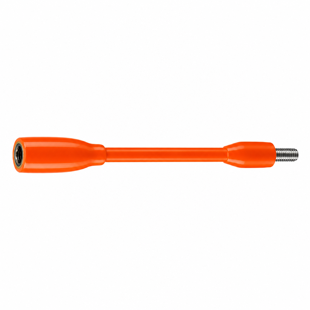 SIP-1420X6 Cuña de panel aislada 1000v con perno macho de 1/4"-20 - Tuerca de acoplamiento FM de 1/4"-20 de 6" de longitud total
