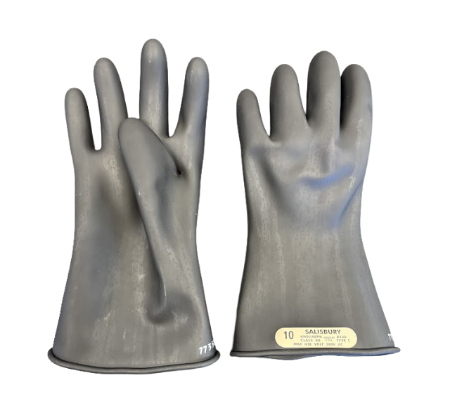 E0011B/ Salisbury Class 00 Rubber Insulating Gloves, 500V AC, 750V DC, 11" Length