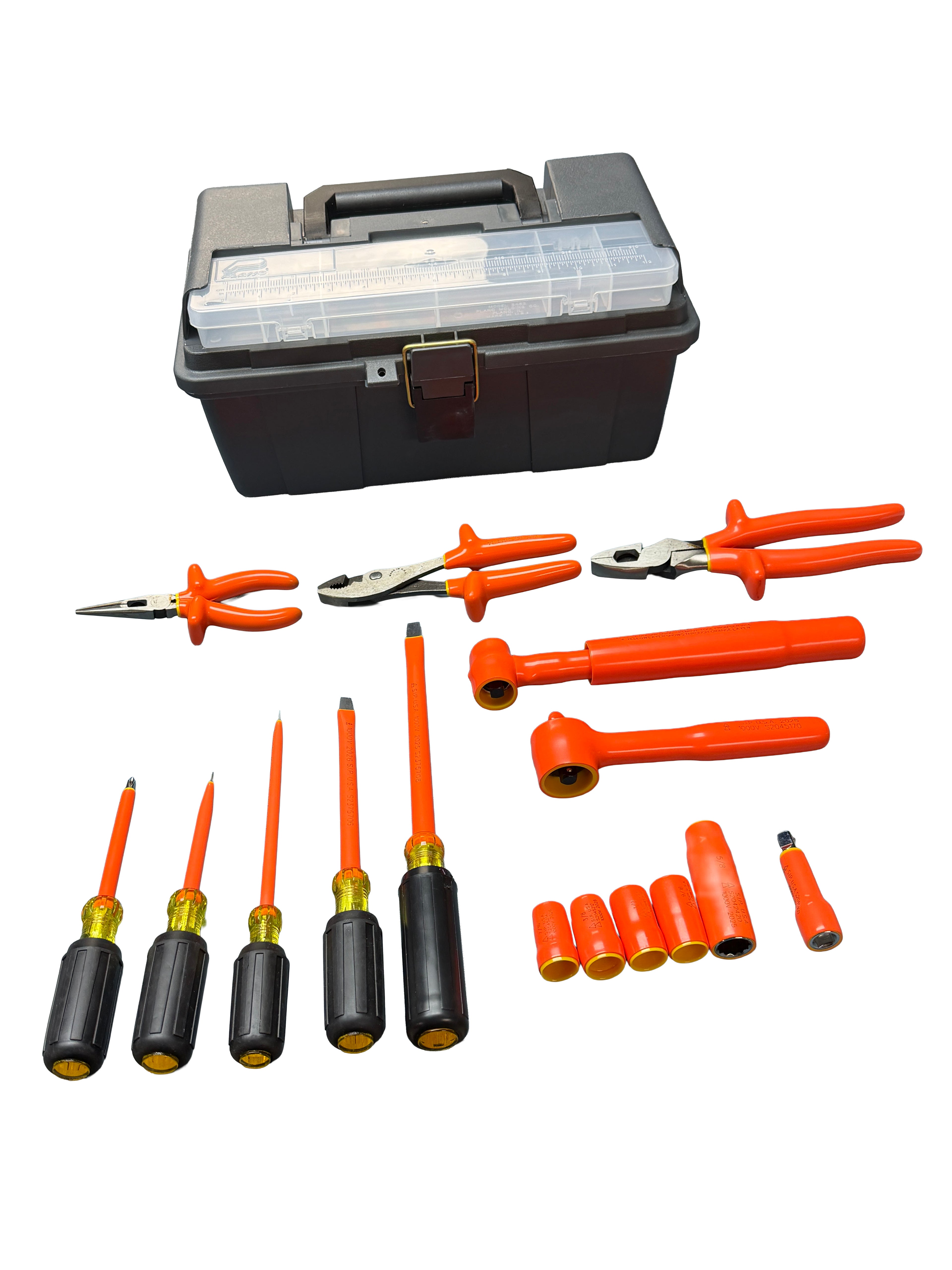S101 TELECOMMUNICATION TOOL BOX 16 PIECES.