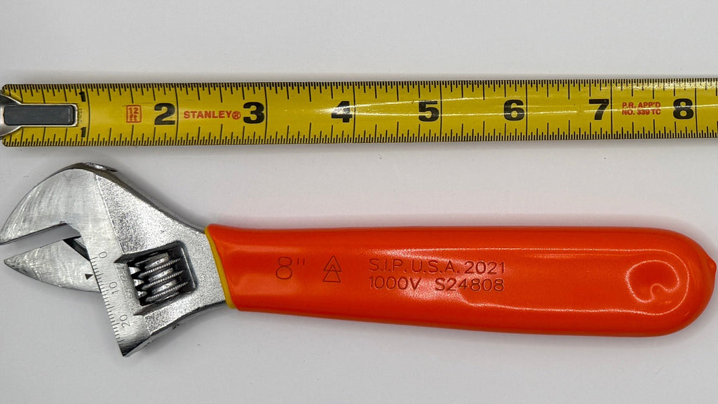 S24808 - LLAVE AJUSTABLE DE 8" DE LONGITUD Y APERTURA DE BOCA DE 1-1/8" | Llave ajustable IEC 60900