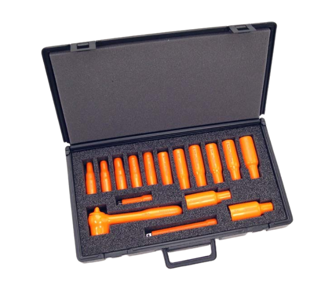 S104  SOCKET SET 3/8" DR DEEP 16 PCS