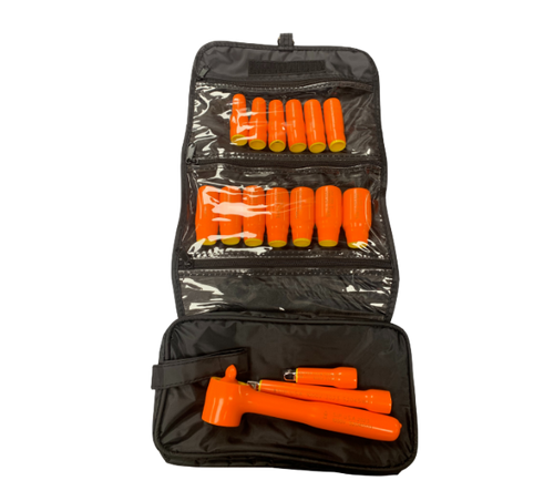 1/4" Drive 13 Piece Metric 1000V Insulated Deep Spring Loaded Magnetic Socket Set