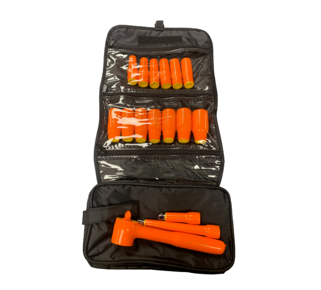 3/8" Drive 16 Piece Metric 1000v Insulated Deep Spring Loaded Socket Set