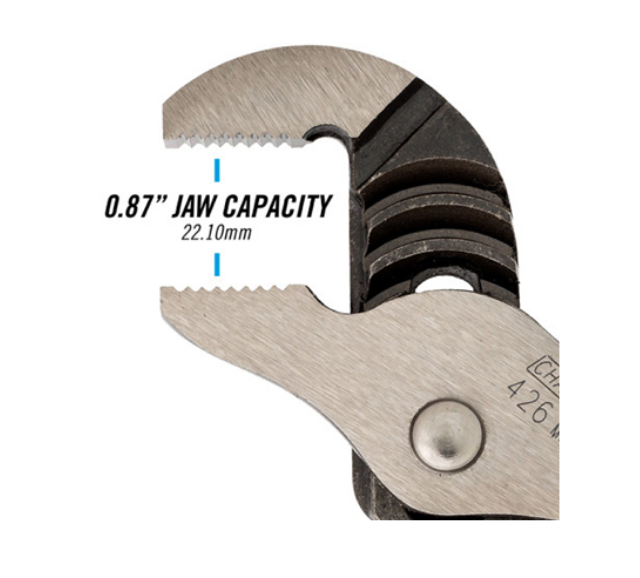 S21426  PLIER TONG AND GROOVE (WATERPUMP) 6-1/2"" OPENING 0.87""