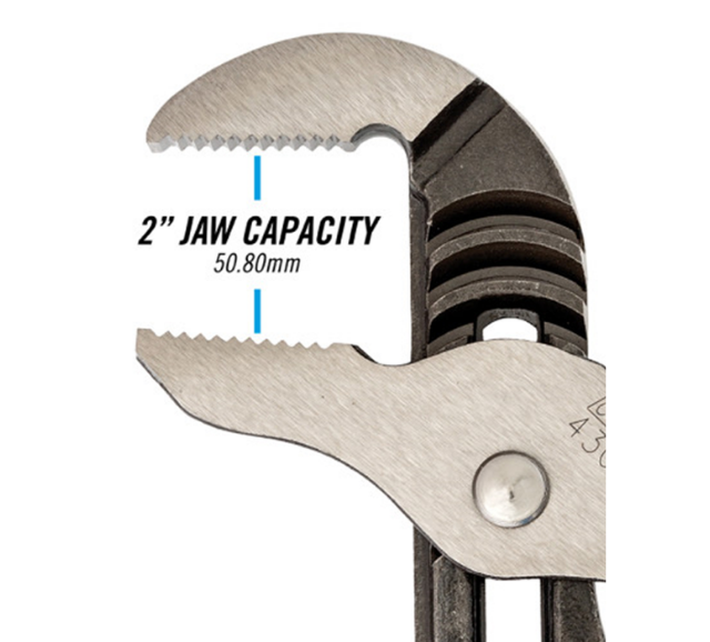 S21430  PLIER TONG AND GROOVE (WATERPUMP) 10"" OPENING 2""