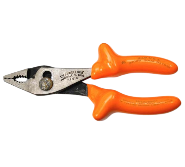 S21516  PLIER SLIP JOINT 6"" THIN NOSE WITH CUTTING SHEAR