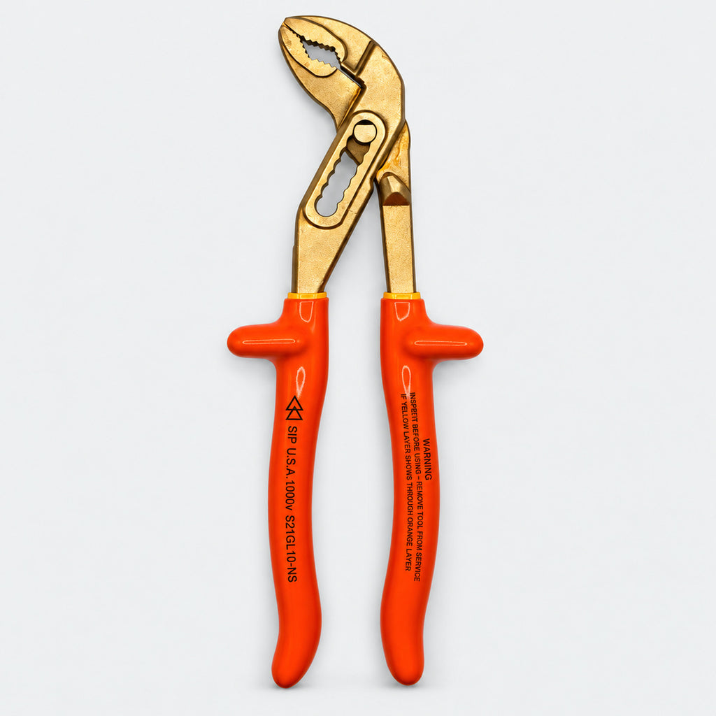 S21GL10-NS 10" Water Pump Pliers - 1000v Insulated Non-Spark Non-Magnetic