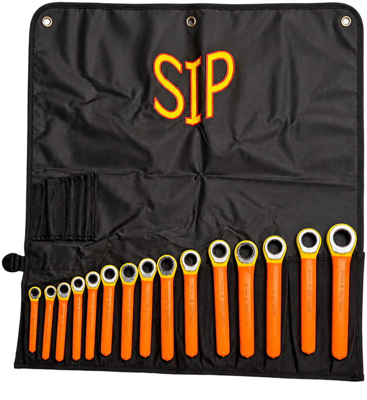 S24RBM-15 – 15-Piece 1000V Insulated Metric Ratcheting Box-End Wrench Set | IEC 60900 |6mm–21mm