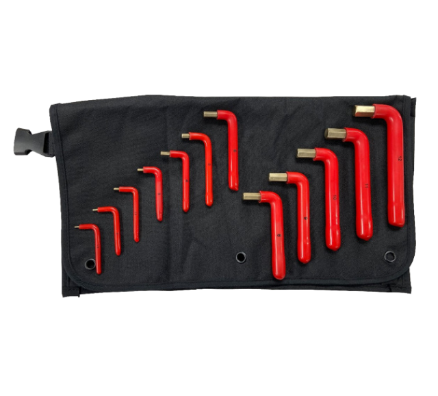 S2610610NS - 12 Piece Metric Non-Sparking Non-Magnetic Hex Wrench Type "L" Set
