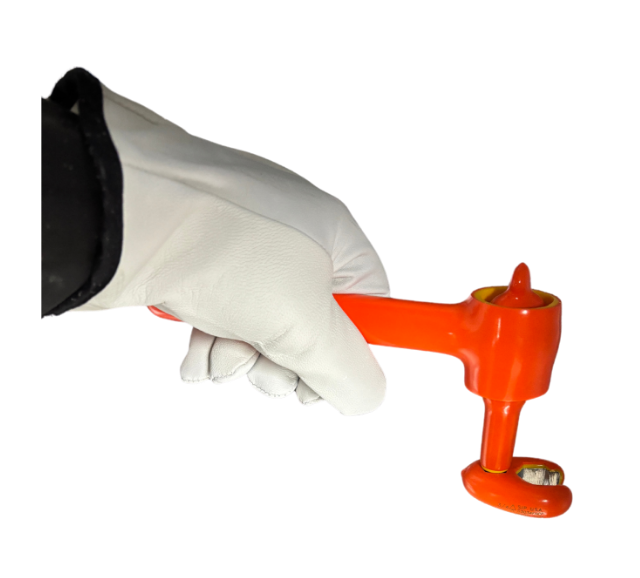 1000v INSULATED 3/8" DRIVE METRIC FLARE NUT CROWFOOT WRENCHES (SIZES 10MM - 19MM)