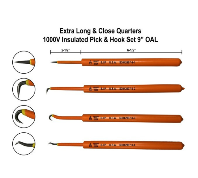 S3042997 - Extra Long and Close Quarters Hook and Pick Set Approx 9" OAL