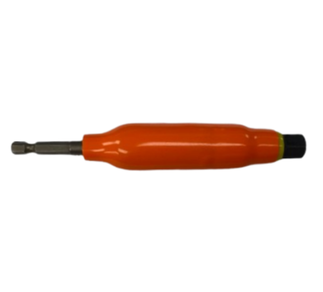 S311414H  1000V INSULATED/ISOLATED POWER TOOL ADAPTER 1/4" HEX SHANK TO 1/4" SQUARE MALE RECEIVER OAL 5"