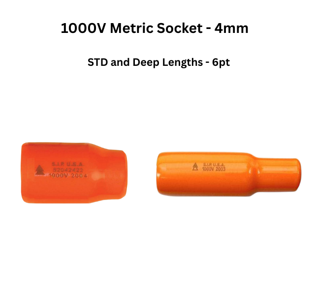 1000V METRIC SOCKET 4MM