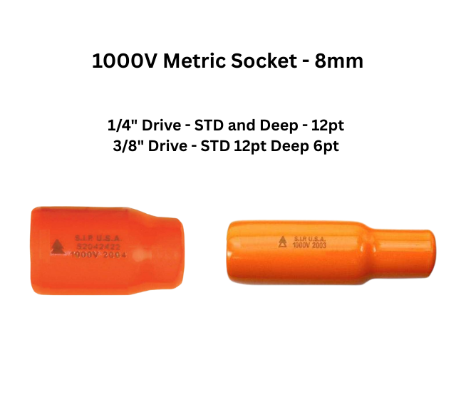 1000V METRIC SOCKET 8MM