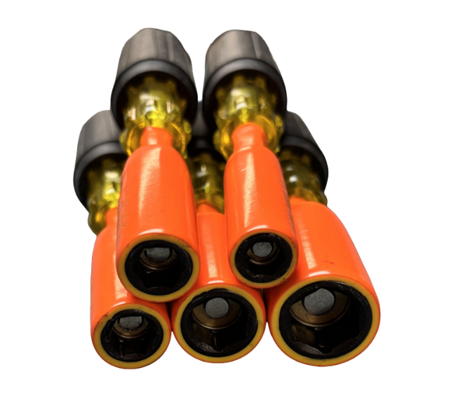 S209 1000v Insulated 3" or 6" Deep Spring Loaded Magnetic Nut Drivers