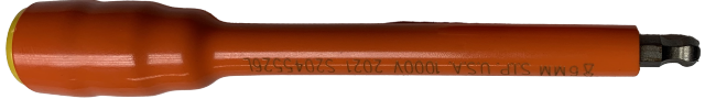 3/8" Drive SAE and Metric 1000v Insulated Hex Ball Wobble Sockets 6"