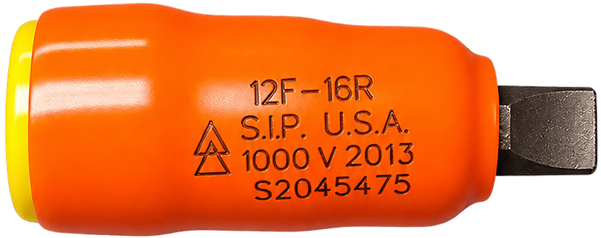 S2045475  Bit Socket Slotted 12F-16R 3/8" DR 5/16" Shank | IEC 60900 & ASTM F1505